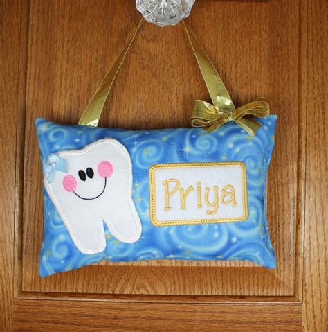 personalised tooth fairy pillow|handmade tooth fairy pillow.